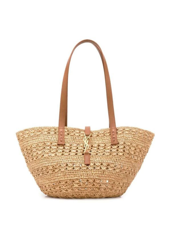 17695300_39067712_1000.jpg Saint Laurent Pannier straw tote bag