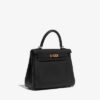Hermès Kelly 25 Top Handle Bag in Black Togo Leather with Gold Hardware bag