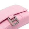 17729915_37649829_1000.jpg Balenciaga Hourglass crocodile-embossed chain wallet