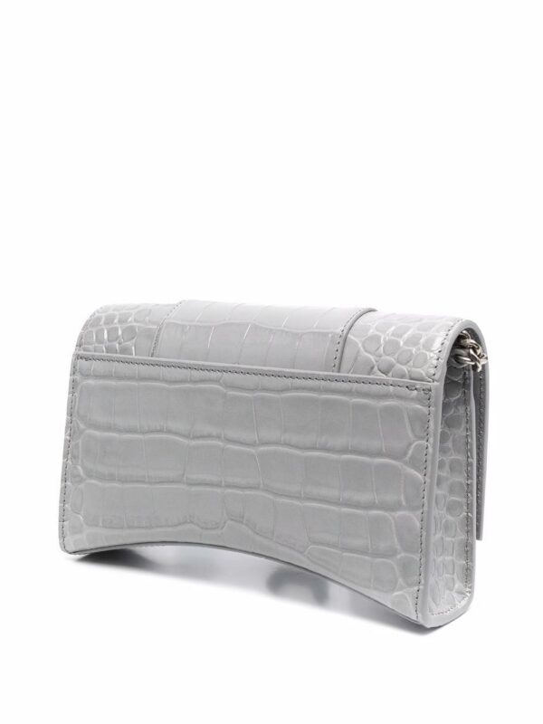 17730590_37737309_1000.jpg Balenciaga Hourglass crocodile-effect clutch bag