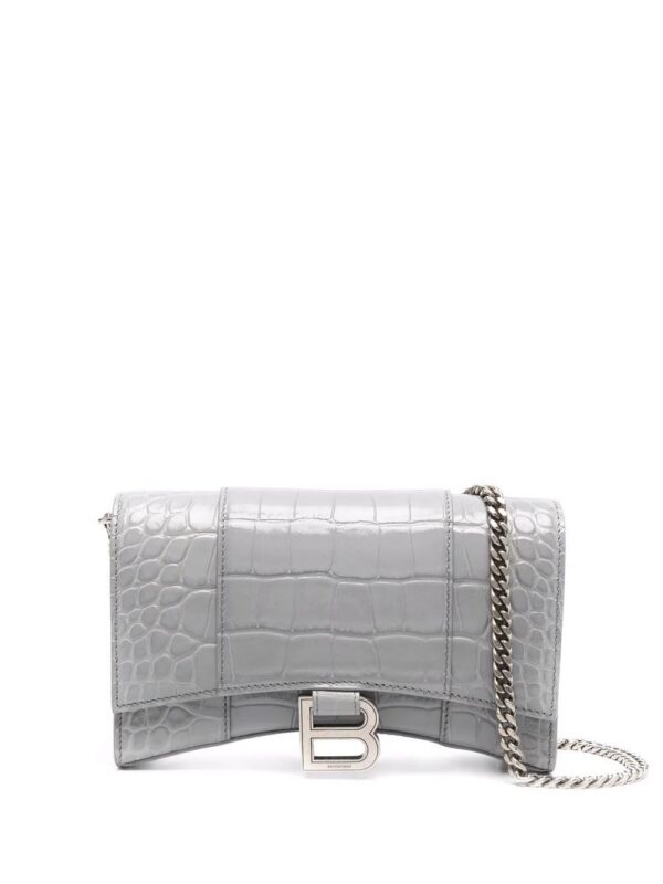 17730590_37737310_1000.jpg Balenciaga Hourglass crocodile-effect clutch bag