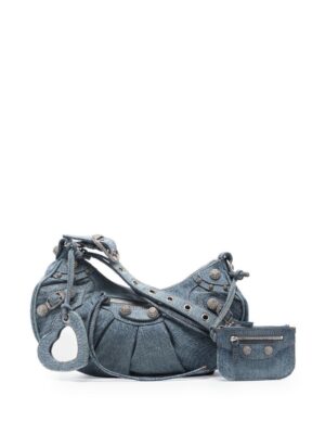Balenciaga small Le Cagole denim shoulder bag