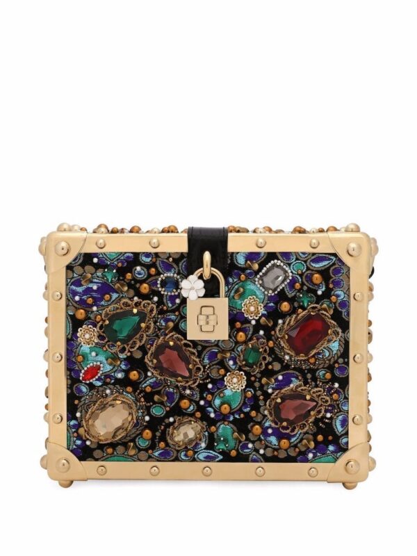 17734706_37952792_1000-1.jpg Dolce & Gabbana Jacquard Dolce Box top-handle bag