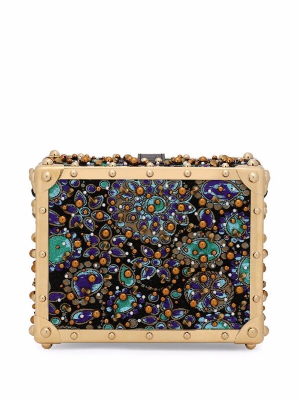 17734706_37954507_1000-1.jpg Dolce & Gabbana Jacquard Dolce Box top-handle bag