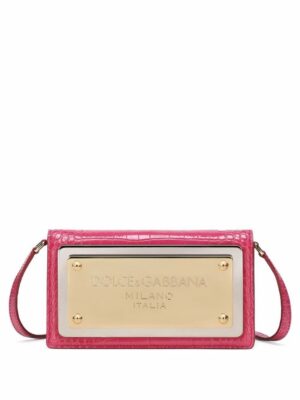 17734708_37956245_1000.jpg Dolce & Gabbana logo-tag leather phone bag