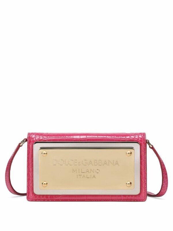 17734708_37956245_1000.jpg Dolce & Gabbana logo-tag leather phone bag