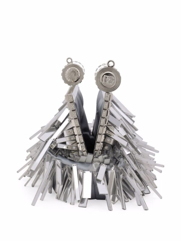 Dolce & Gabbana fringed leather clutch bag