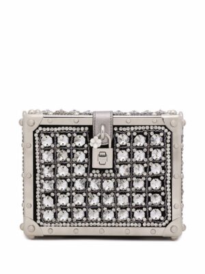 17735022_37954833_1000.jpg Dolce & Gabbana Jacquard Dolce Box top-handle bag