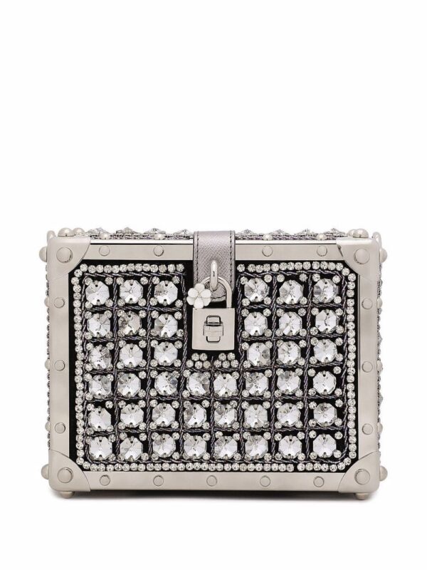 17735022_37954833_1000.jpg Dolce & Gabbana Jacquard Dolce Box top-handle bag
