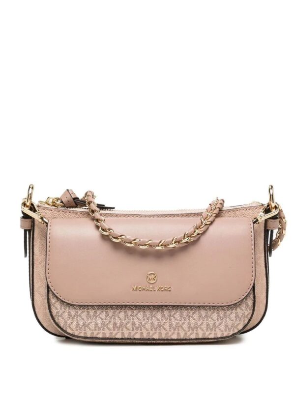 17743051_40067679_1000.jpg Michael Michael Kors Jet Set monogram-print satchel bag