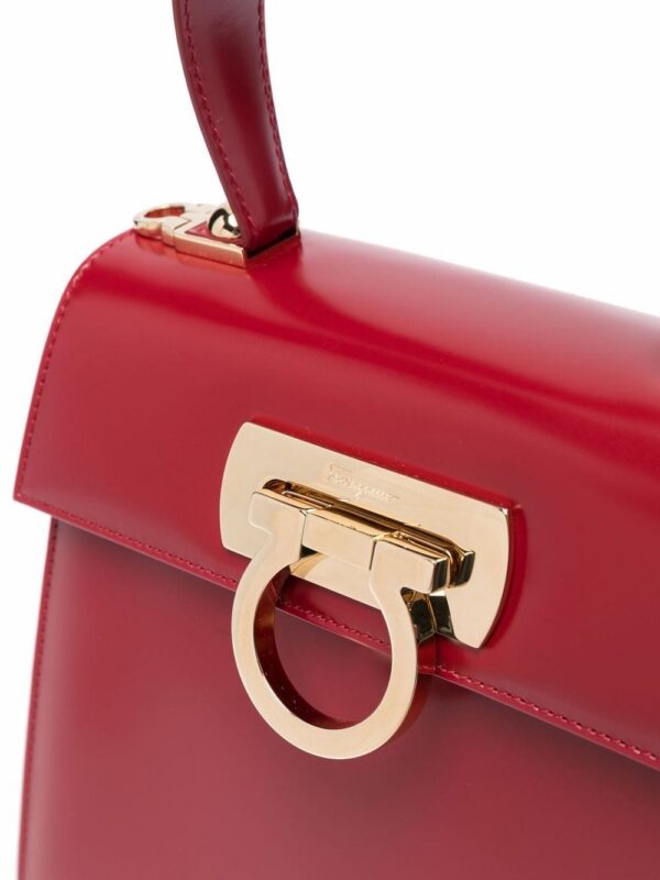 17755360_37455827_1000.jpg Ferragamo small Gancini-clasp top handle bag