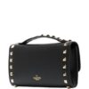 Valentino Garavani  Rockstud flip-lock fastening clutch Bag