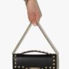 Valentino Garavani  Rockstud flip-lock fastening clutch Bag