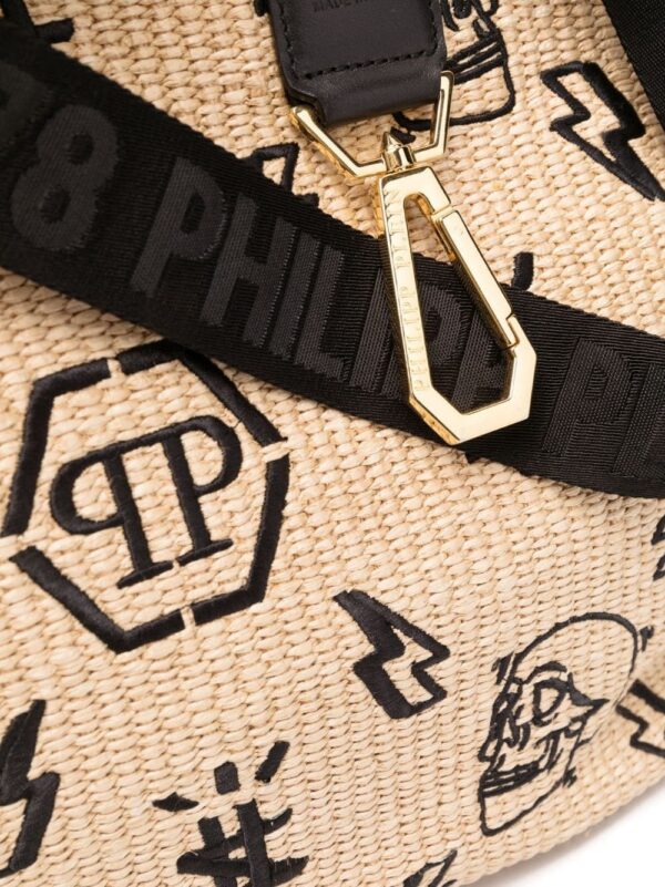 17795941_ca4c4a6d-0565-4ecb-8b90-227281d2c3b7_1000.jpg Philipp Plein monogram-motif wicker tote bag