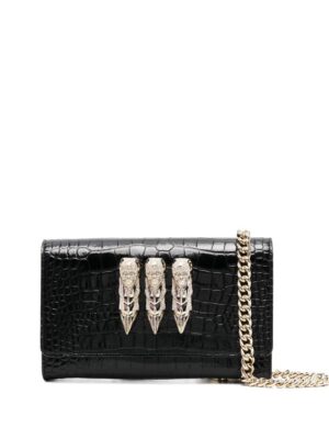 17796540_39914220_1000.jpg Philipp Plein crocodile-embossed crossbody clutch bag