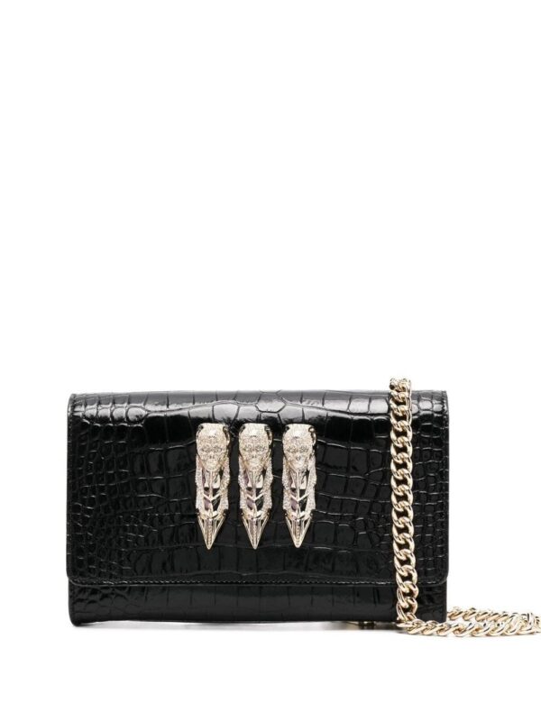 17796540_39914220_1000.jpg Philipp Plein crocodile-embossed crossbody clutch bag