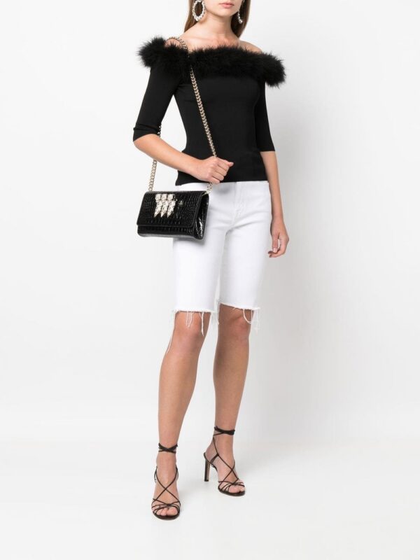 17796540_39914250_1000.jpg Philipp Plein crocodile-embossed crossbody clutch bag