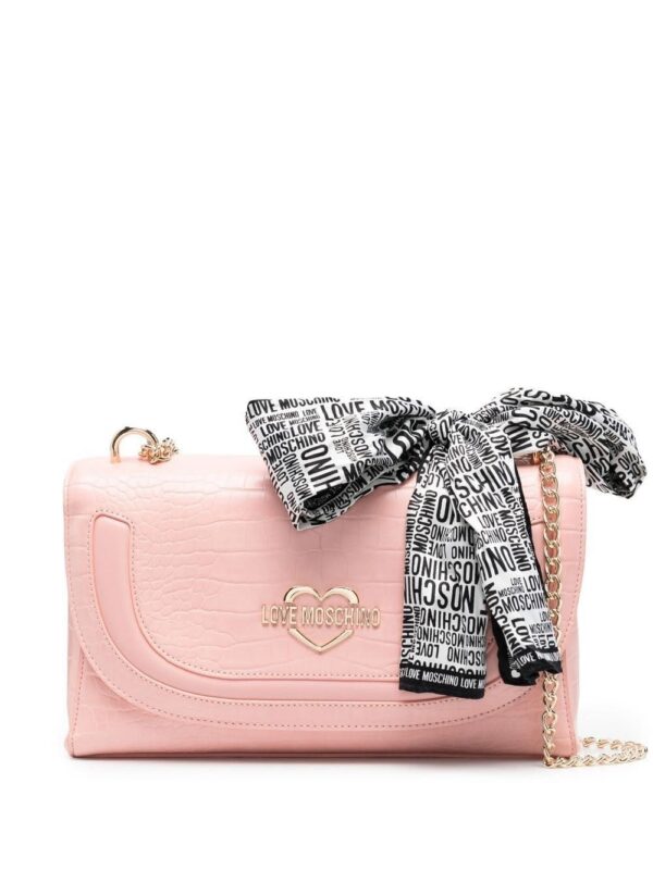 17827762_39973545_1000.jpg Love Moschino logo-plaque crocodile-effect shoulder bag
