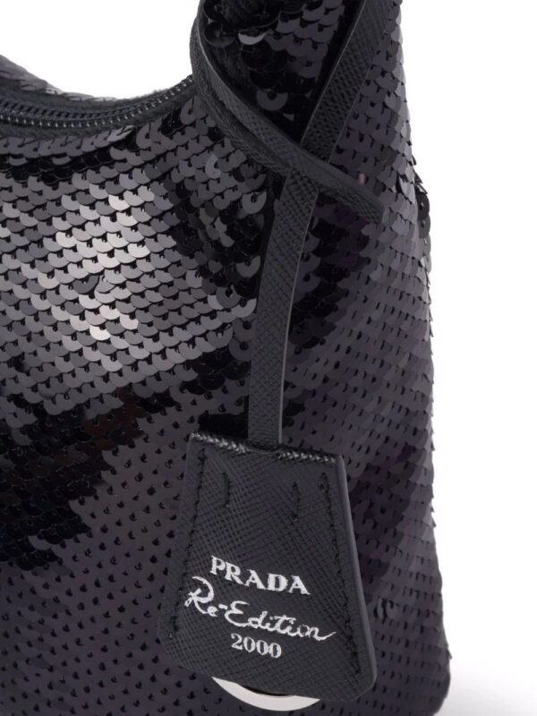 Prada  Re-Edition 2000 sequined Re-Nylon bag