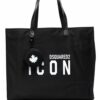 17888453_37887707_1000.jpg DSQUARED2 Icon-print tote bag