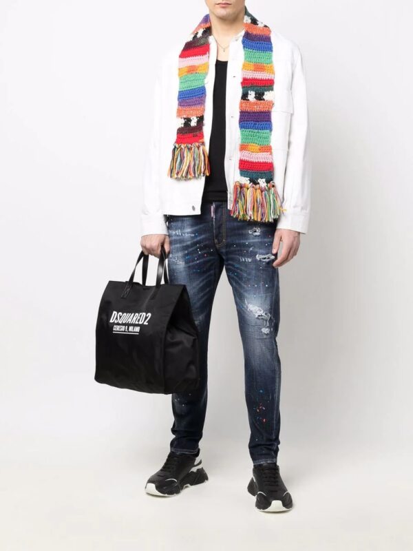 17912871_37809089_1000.jpg Dsquared2 logo-print tote bag