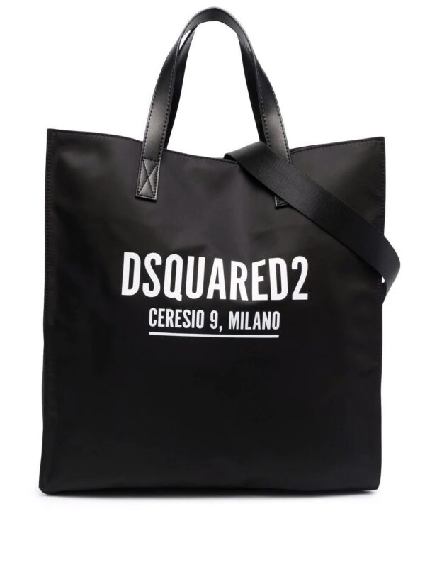 17912871_37809097_1000.jpg Dsquared2 logo-print tote bag