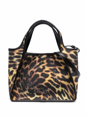 17964974_37990041_1000-1.jpg Stella McCartney leopard-print studded logo tote bag
