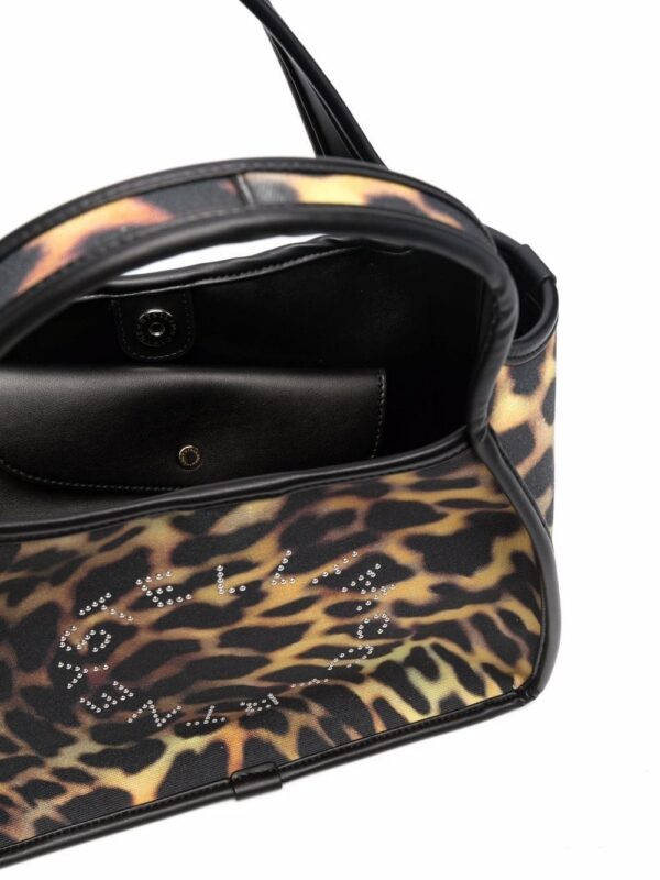 17964974_38007675_1000.jpg Stella McCartney leopard-print studded logo tote bag