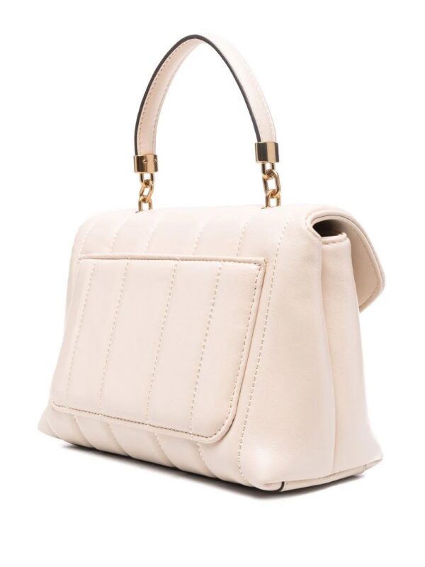 Tory Burch  logo-plaque quilted leather satchel bag