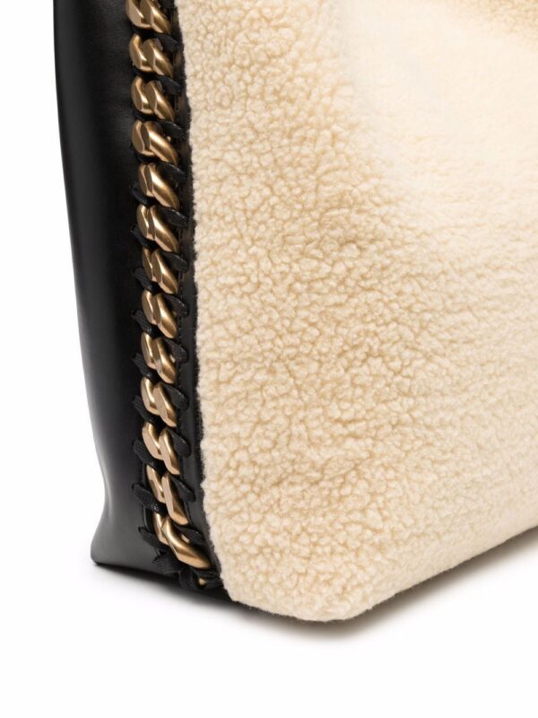 Stella McCartney  large faux-shearling tote bag