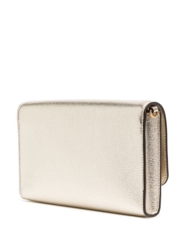 Tory Burch Eleanor metallic clutch