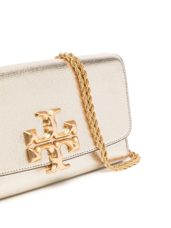 Tory Burch Eleanor metallic clutch