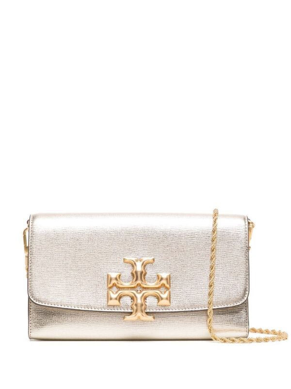 Tory Burch Eleanor metallic clutch