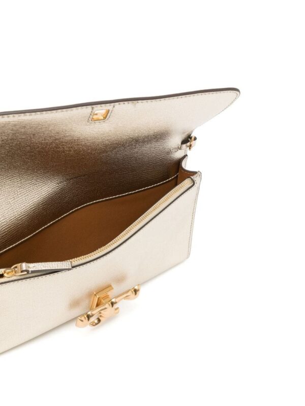 Tory Burch Eleanor metallic clutch
