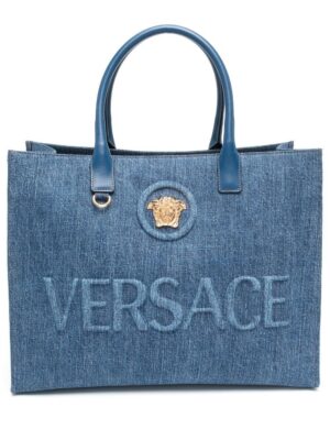 17997494_40967606_1000.jpg Versace Medusa denim tote bag