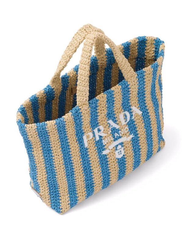 18004086_38162801_1000.jpg Prada logo-embroidered straw tote bag