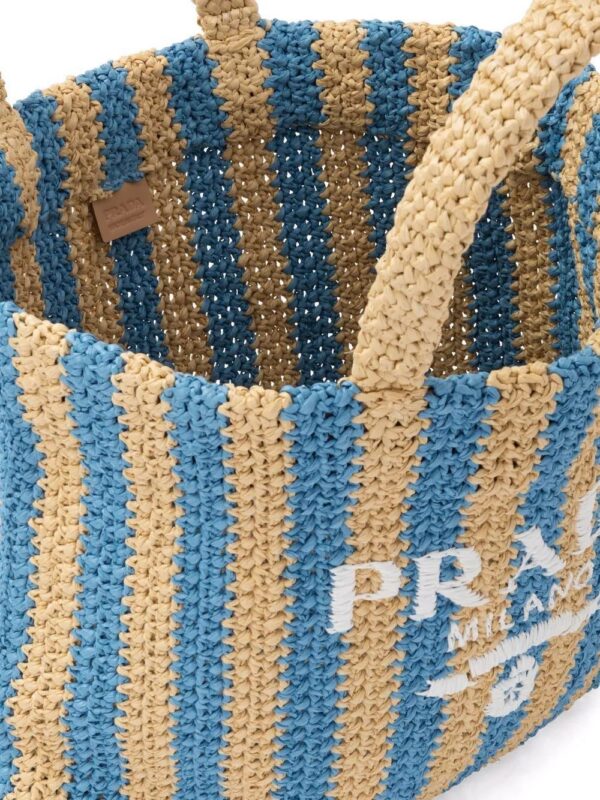 18004086_38163771_1000.jpg Prada logo-embroidered straw tote bag