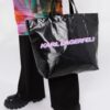 18024925_39669745_1000.jpg Karl Lagerfeld K/Futuristic logo-print coated tote bag