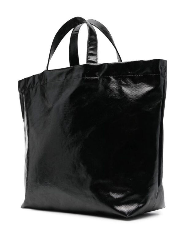 18024925_39733143_1000.jpg Karl Lagerfeld K/Futuristic logo-print coated tote bag