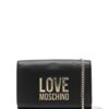 18070793_39806300_1000.jpg Love Moschino logo-lettering faux-leather clutch bag