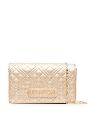 18071975_40906055_1000.jpg Love Moschino quilted-finish crossbody bag
