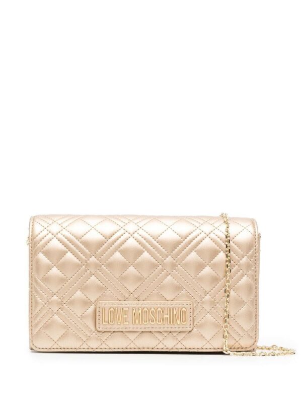18071975_40906055_1000.jpg Love Moschino quilted-finish crossbody bag