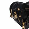 Moschino Heart Biker leather crossbody bag