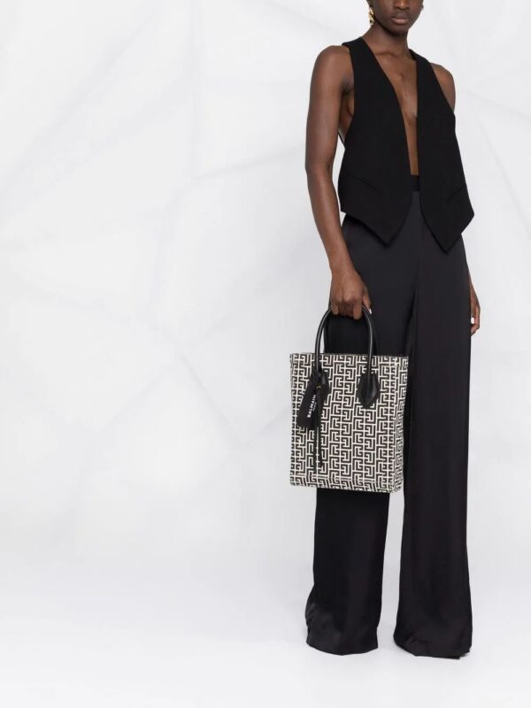 18222894_39747555_1000.jpg Balmain monogram-pattern tote bag