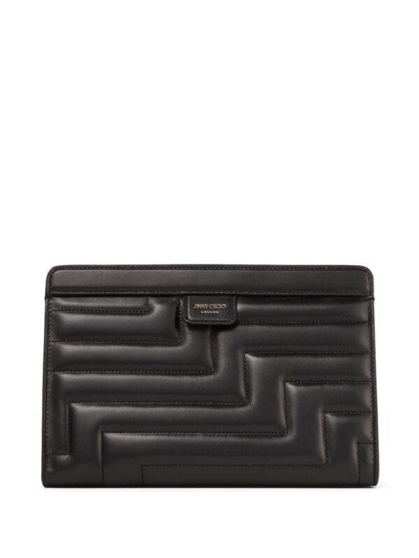 Jimmy Choo Avenue quilted pouch
