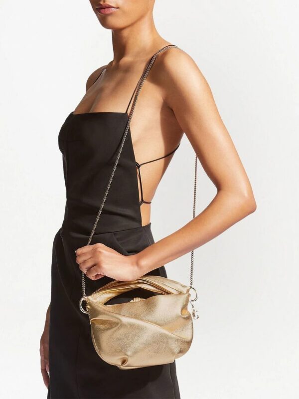 18343115_40286745_1000.jpg Jimmy Choo Bonny metallic-effect tote bag