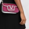 Valentino Garavani VLogo sequinned clutch bag
