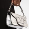 Valentino Garavani  small Locò embroidered shoulder bag