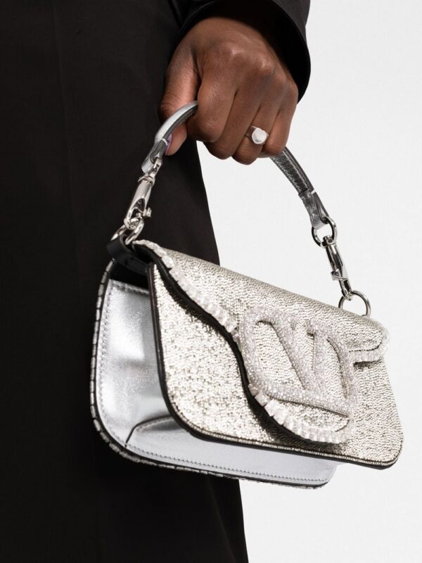 Valentino Garavani  small Locò embroidered shoulder bag