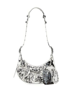 Balenciaga  Le Cagole XS Graffiti shoulder bag